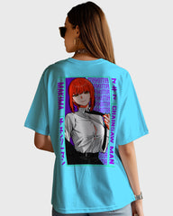 Womens Oversized TShirt Anime Chainsaw Man Makima