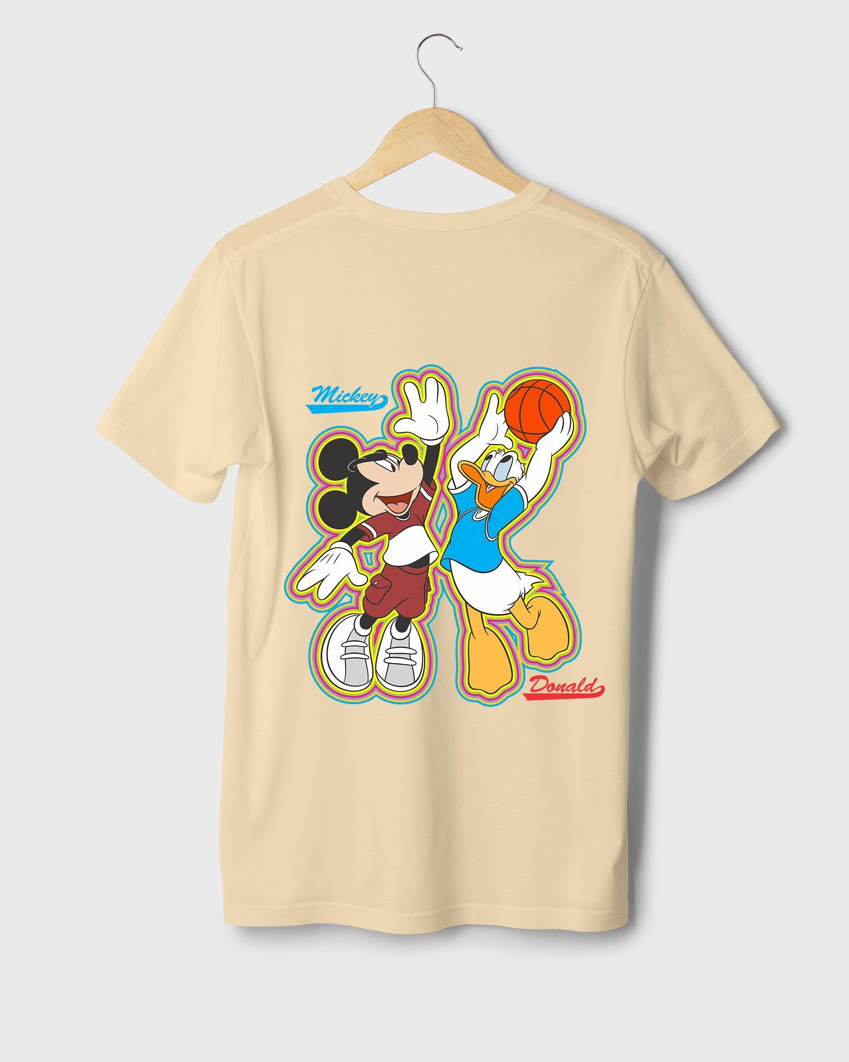 Mens T-Shirt Cartoon Disney Micky & Donald - Metro Apes