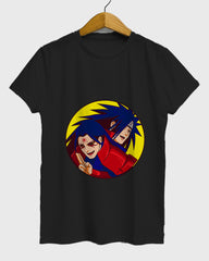 Womens Relaxed Fit TShirt Anime Naruto Hashirama & Madara