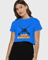 Womens Cropped TShirt Gaming Pubg 2