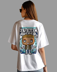 Womens Oversized TShirt Trending Justi Biber