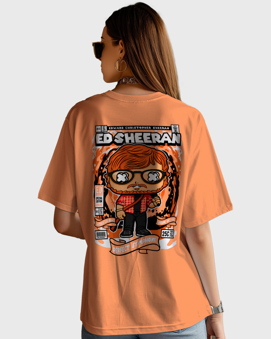 Womens Oversized TShirt Trending Ed Sheeran