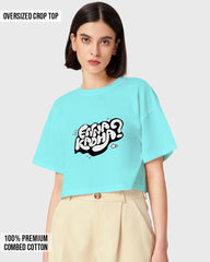 Womens Oversized Cropped TShirt Trendings Enna Kadha