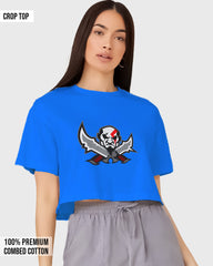 Womens Cropped TShirt Gaming God Of War Kratos