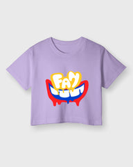 Womens Cropped TShirt Funky Fan