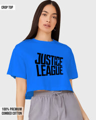 Womens Cropped TShirt Movies Lustice League