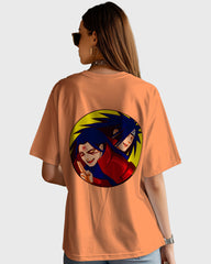 Womens Oversized TShirt Anime Naruto Orochimaru Naruto Hashirama & Madara