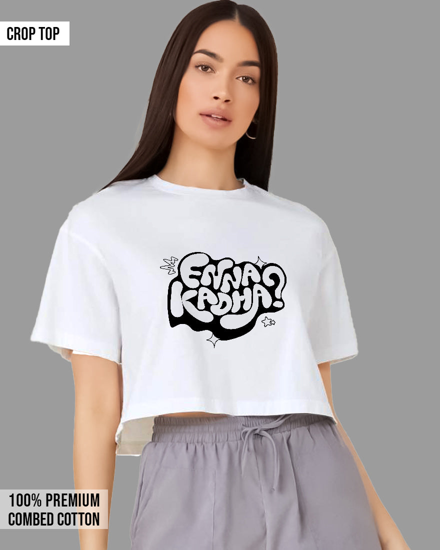 Womens Cropped TShirt Trendings Enna Kadha