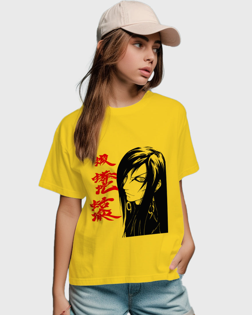 Womens Relaxed Fit TShirt Anime Naruto Orochimaru