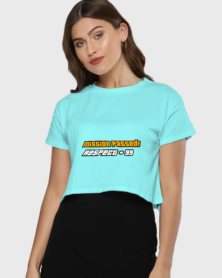 Womens Cropped TShirt Gaming Gta 2