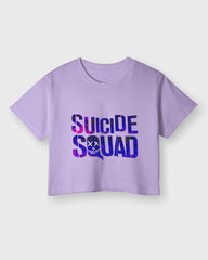 Womens Cropped TShirt Gaming Suicide Squad Special Ops