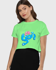 Womens Cropped TShirt Trendings Ok Boomer