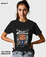 Womens Relaxed Fit TShirt Movies Fast & Furison