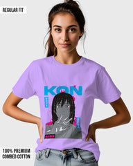 Womens Relaxed Fit TShirt Anime Chainsawman Kai Kon