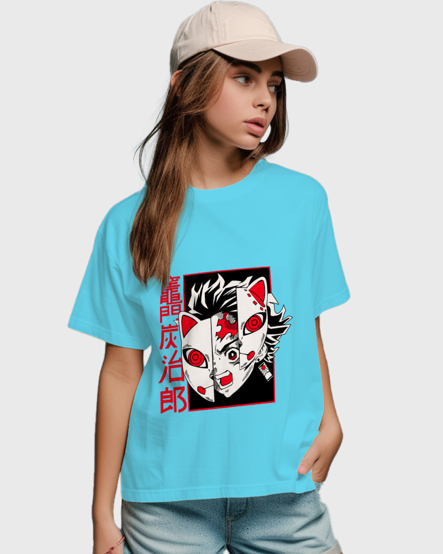 Womens Relaxed Fit TShirt Anime Chainsawman Tanjiro