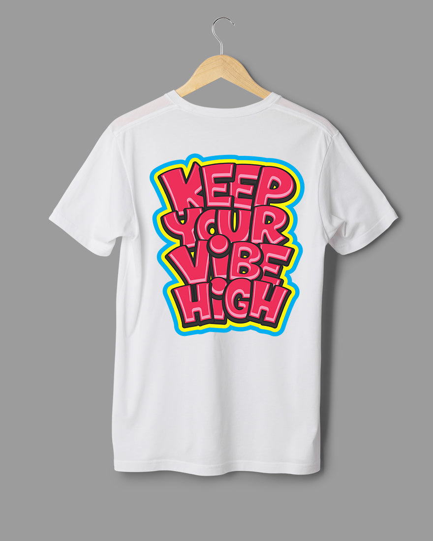 Mens Tshirt Funky Keep your vibe high - Metro Apes