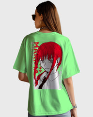 Womens Oversized TShirt Anime Chainsaw Man Makima02