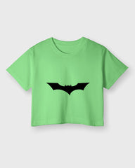 Womens Cropped TShirt Movies Batman Logo