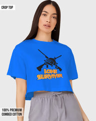 Womens Cropped TShirt Gaming Pubg 2