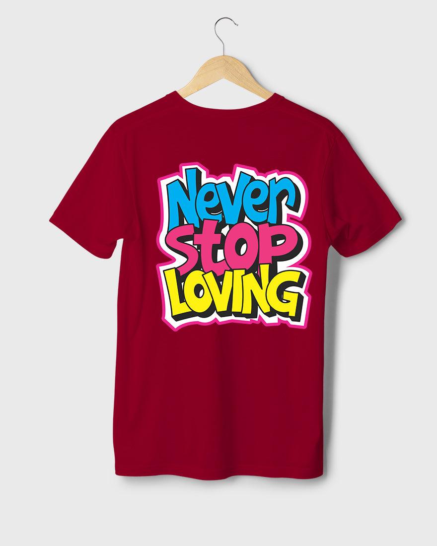 Mens Tshirt Funky Never stop Loving - Metro Apes