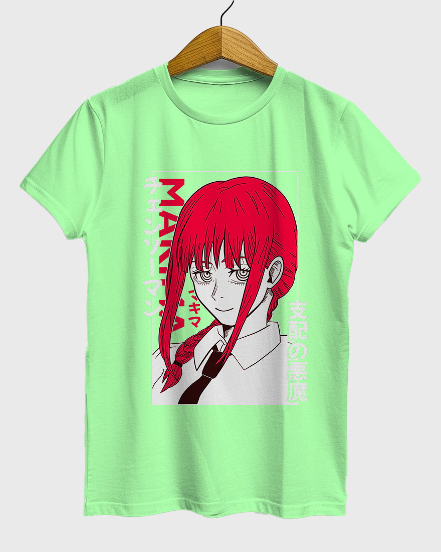 Womens Relaxed Fit TShirt Anime Chainsawman Makima 2