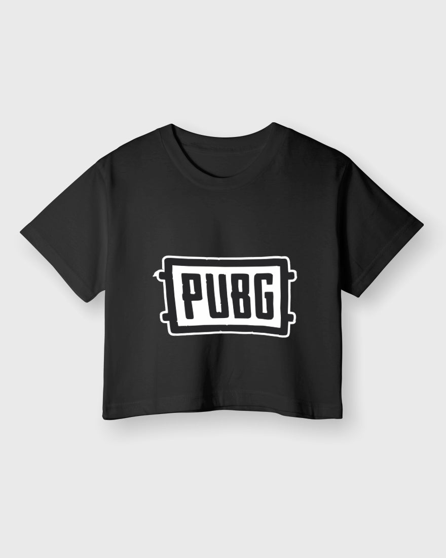 Womens Cropped TShirt Gaming Pubg 1