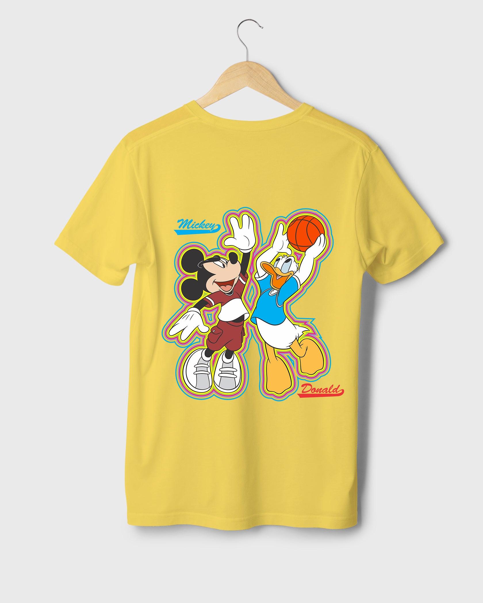 Mens T-Shirt Cartoon Disney Micky & Donald - Metro Apes