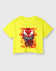 Womens Cropped TShirt Movies Venom Villian Venom