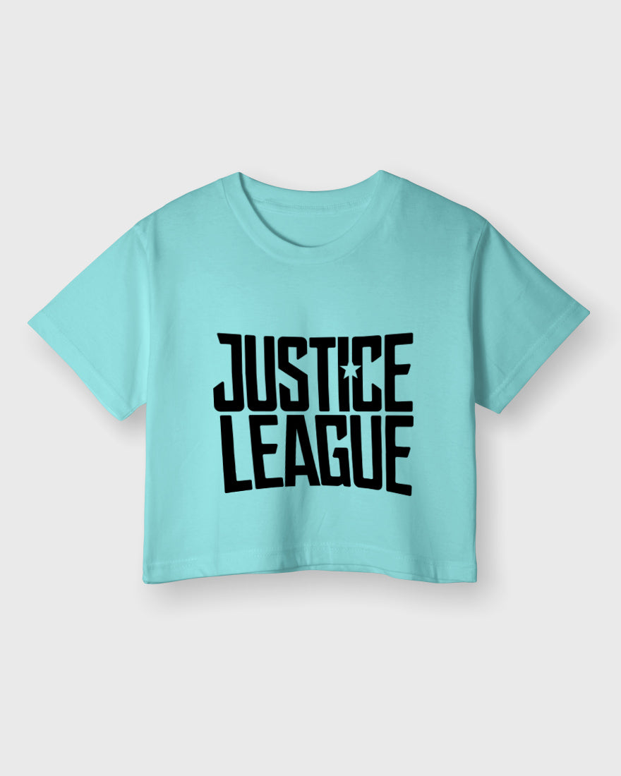 Womens Cropped TShirt Movies Lustice League