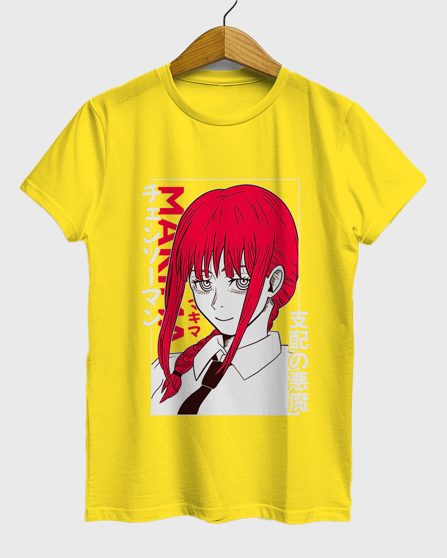 Womens Relaxed Fit TShirt Anime Chainsawman Makima 2