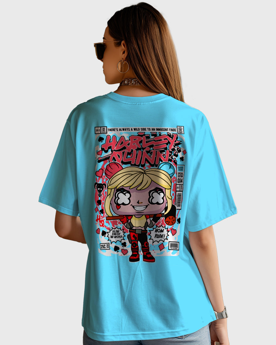 Womens Oversized TShirt Movies Harly Queen