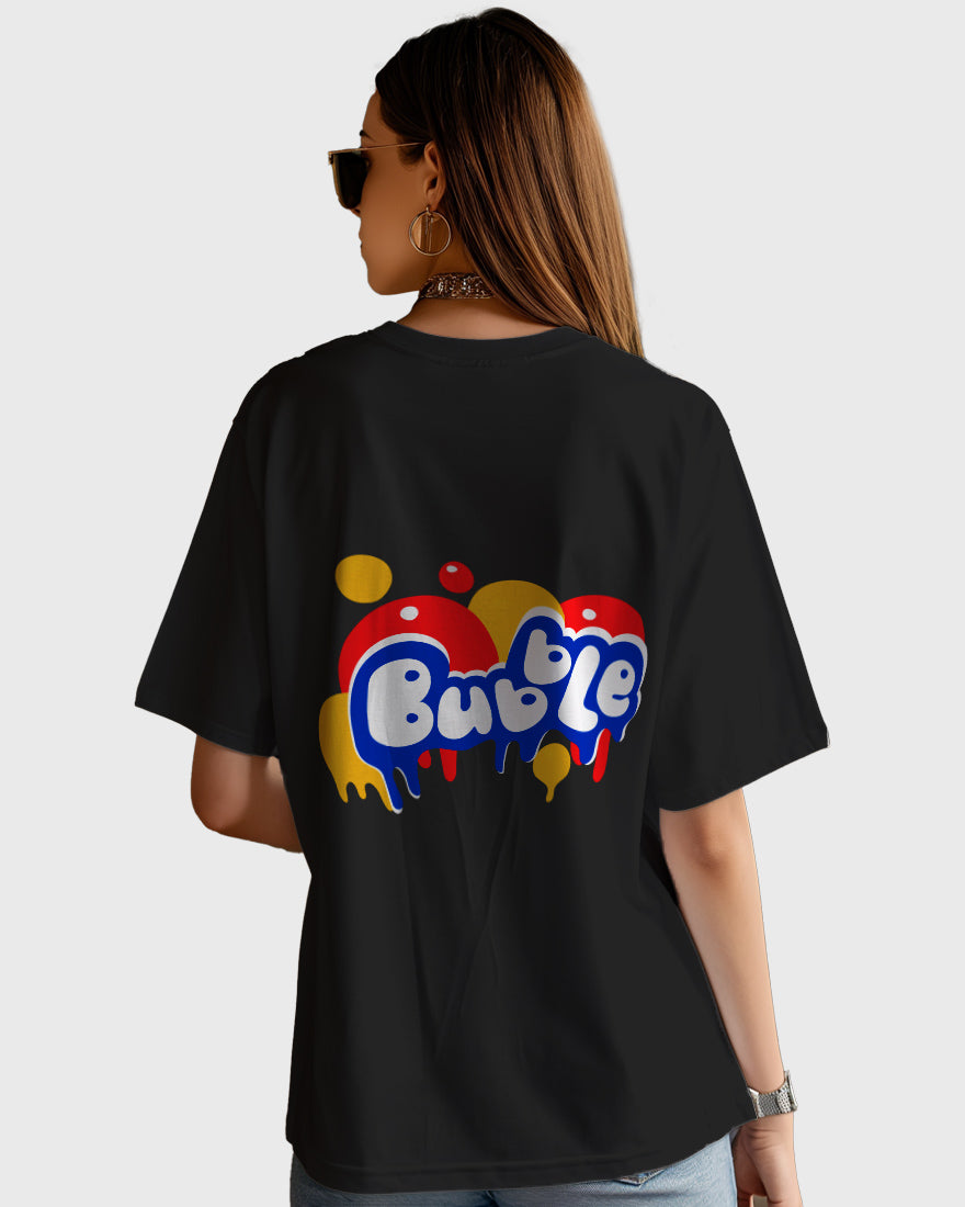 Womens Oversized TShirt Funky Bubble