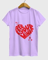 Womens Relaxed Fit TShirt Funky Free Your Mind