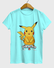 Womens Relaxed Fit TShirt Cartoon Pokeman Pikachu