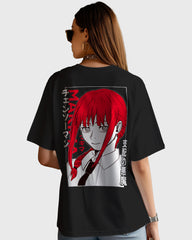 Womens Oversized TShirt Anime Chainsaw Man Makima02