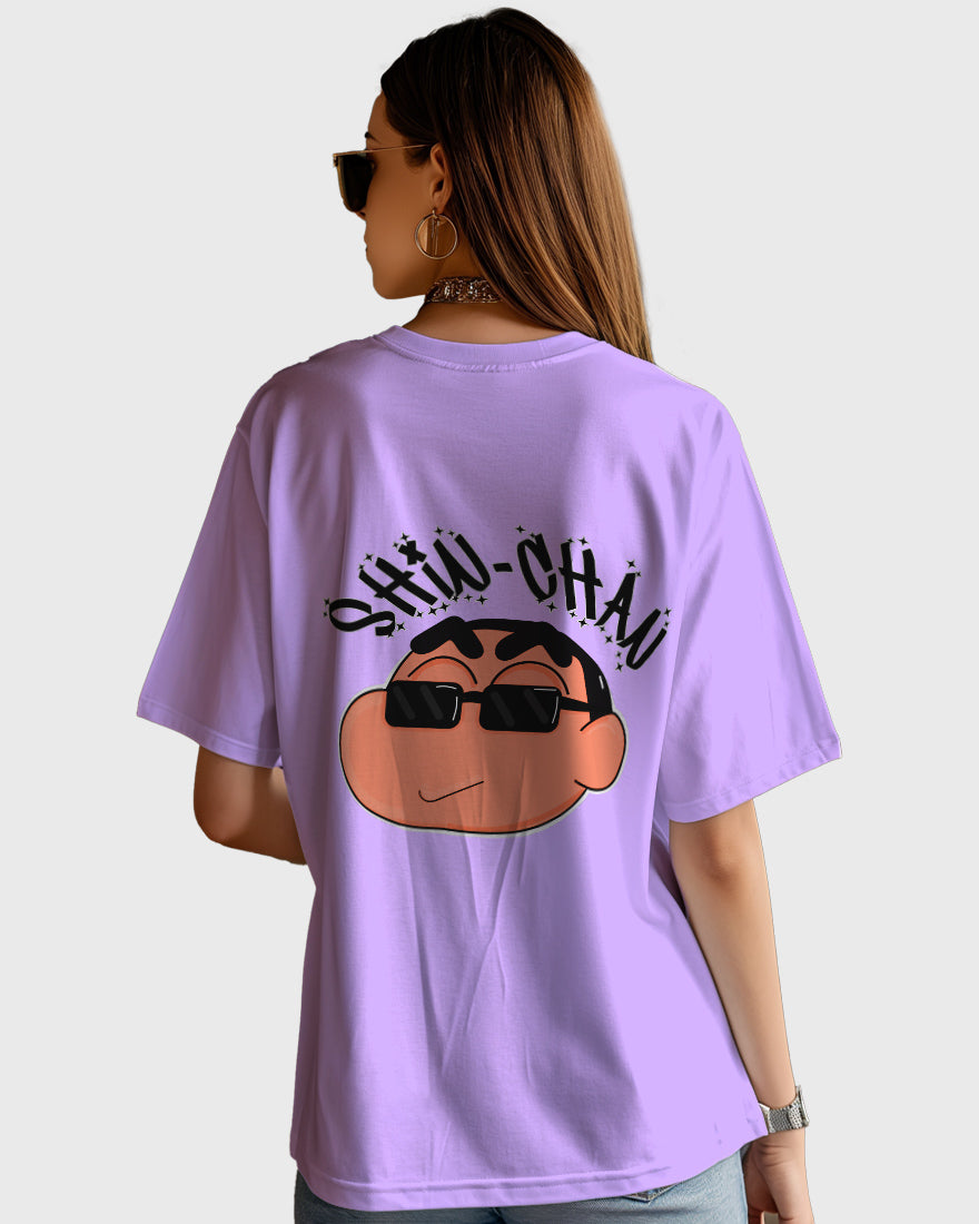 Womens Oversized TShirt Cartoon Sinchan