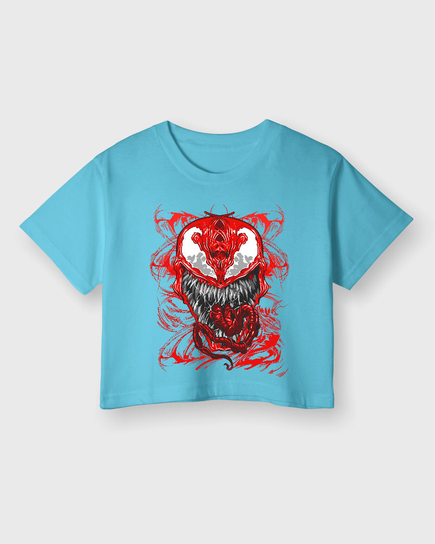 Womens Cropped TShirt Movies Venom Villian Venom