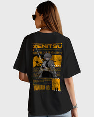 Womens Oversized TShirt Anime Demon Slayer Zenitsu