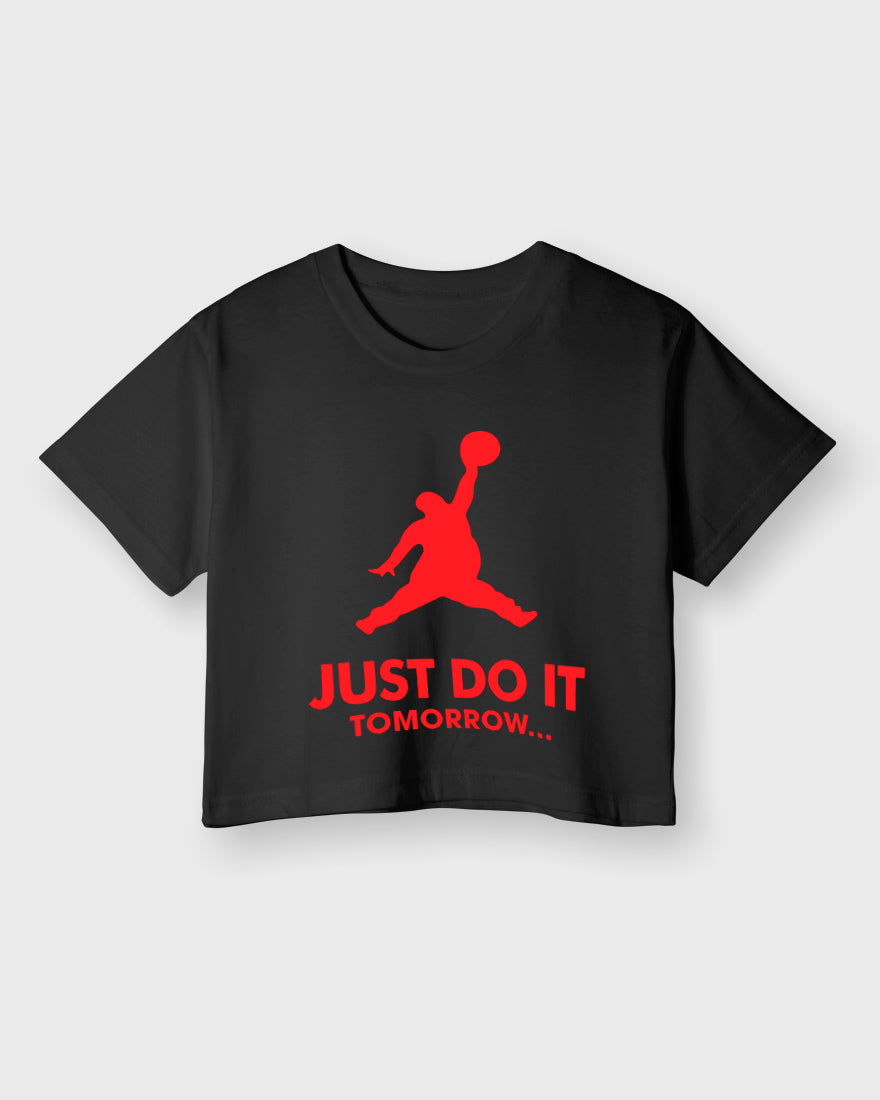 Womens Cropped TShirt Funky Just Do It