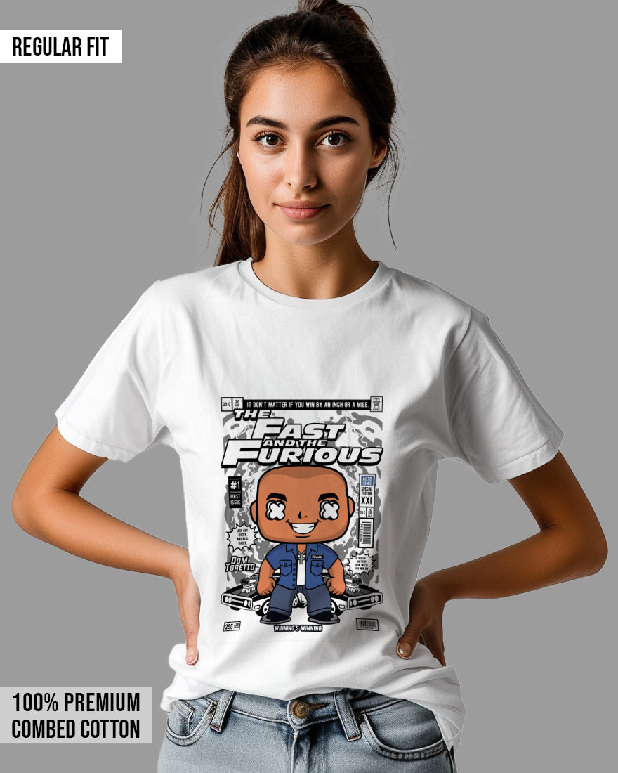 Womens Relaxed Fit TShirt Movies Fast & Furison