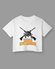 Womens Cropped TShirt Gaming Pubg 2