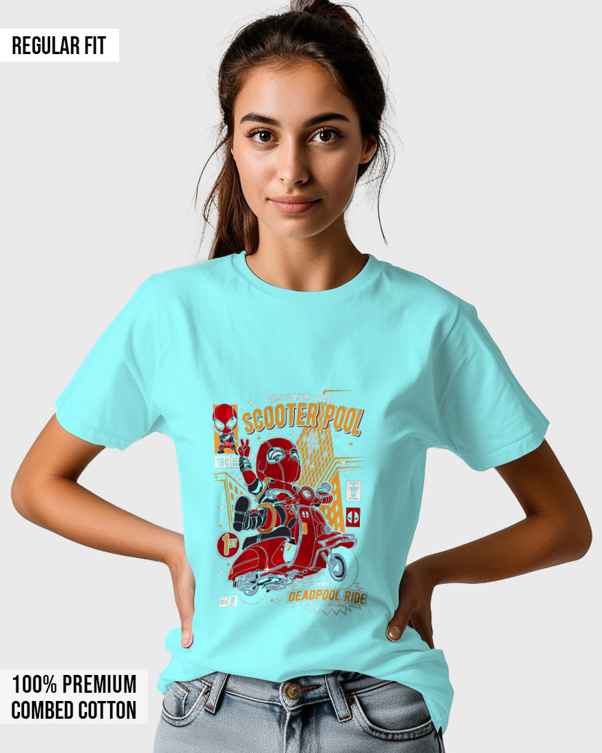 Womens Relaxed Fit TShirt Movies Dead Pool