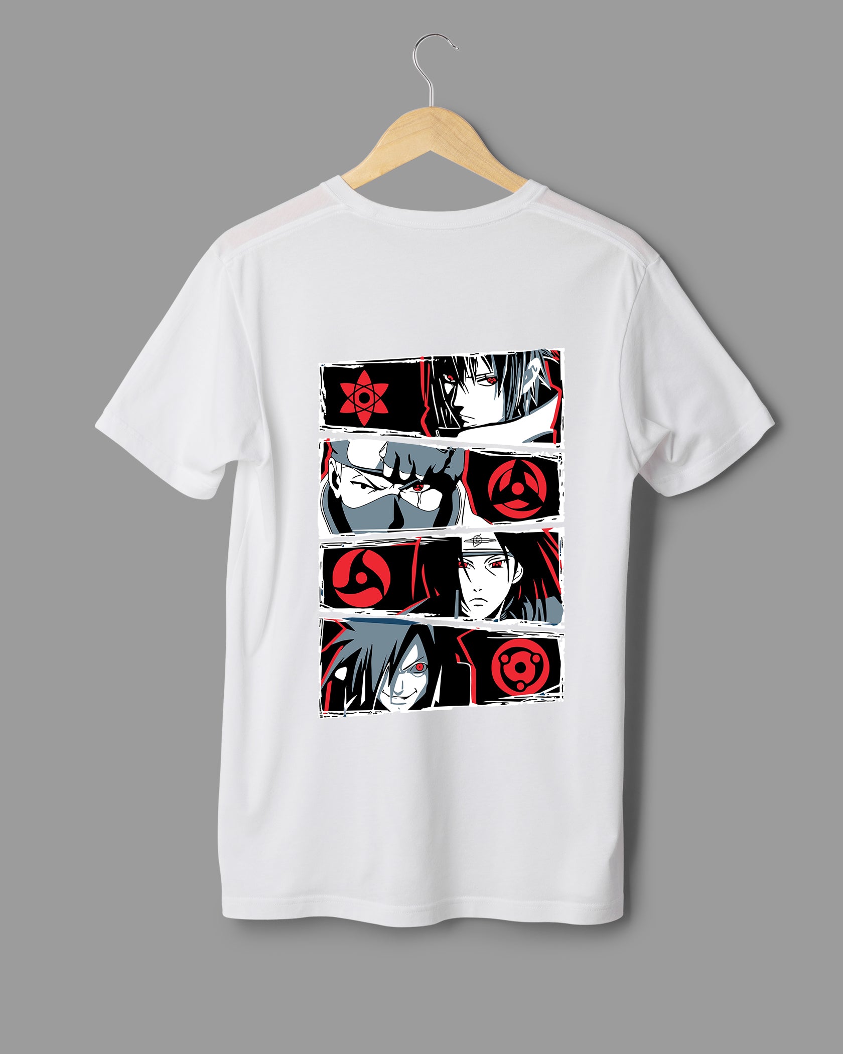 Mens Regular Tshirt Anime Naruto Naruto Gang