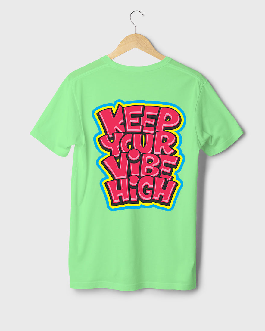 Mens Tshirt Funky Keep your vibe high - Metro Apes