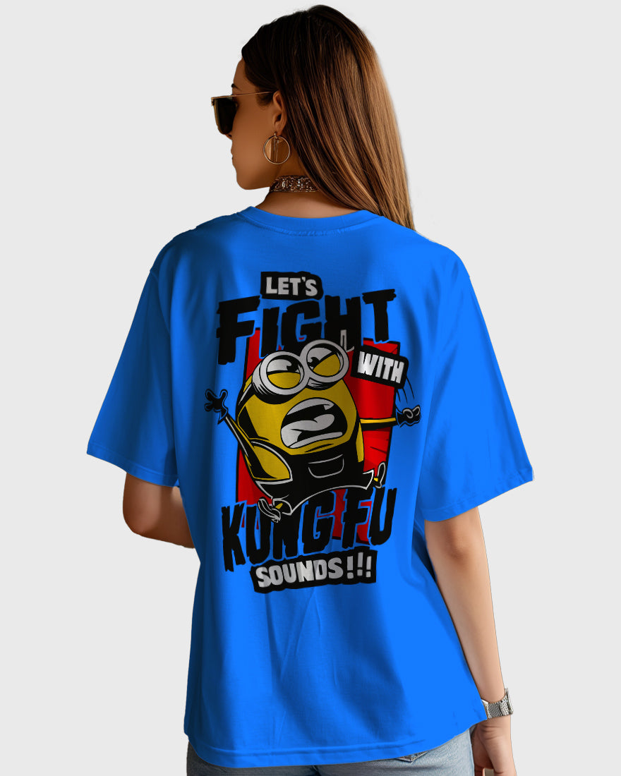 Womens Oversized TShirt Cartoon Minion