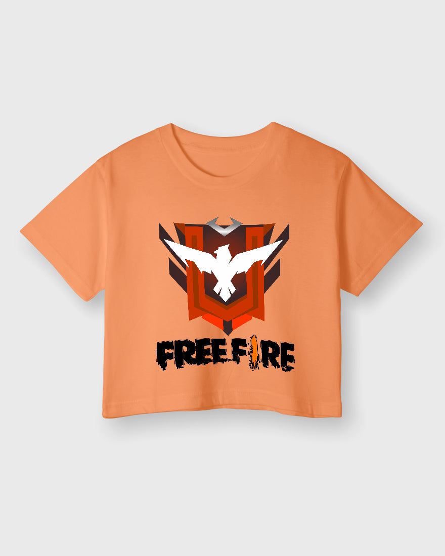 Womens Cropped TShirt Gaming Free Fire 2