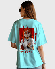 Womens Oversized TShirt Anime Chainsaw Man