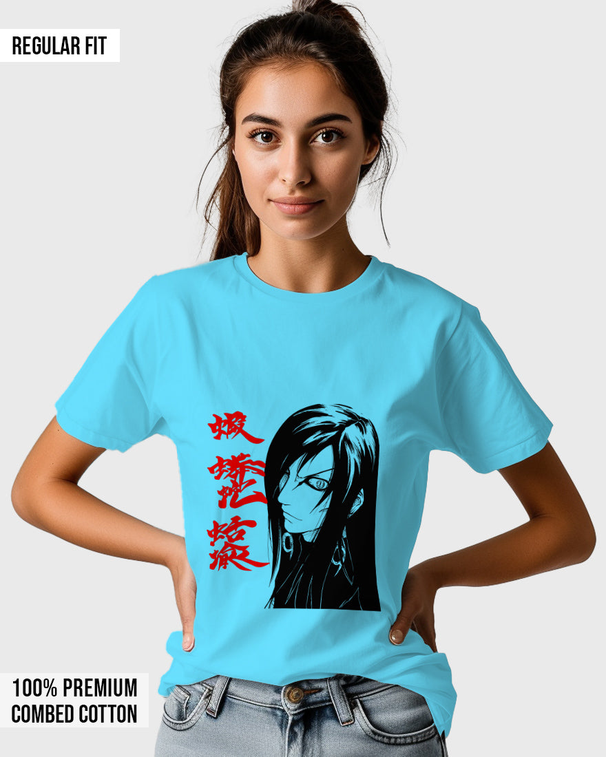 Womens Relaxed Fit TShirt Anime Naruto Orochimaru