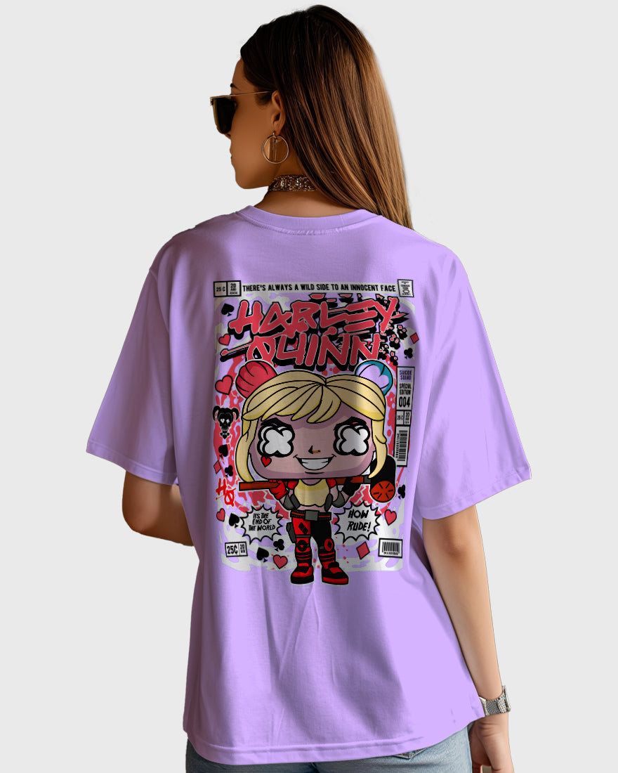 Womens Oversized TShirt Movies Harly Queen