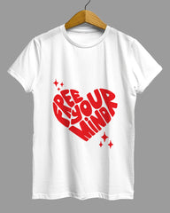 Womens Relaxed Fit TShirt Funky Free Your Mind